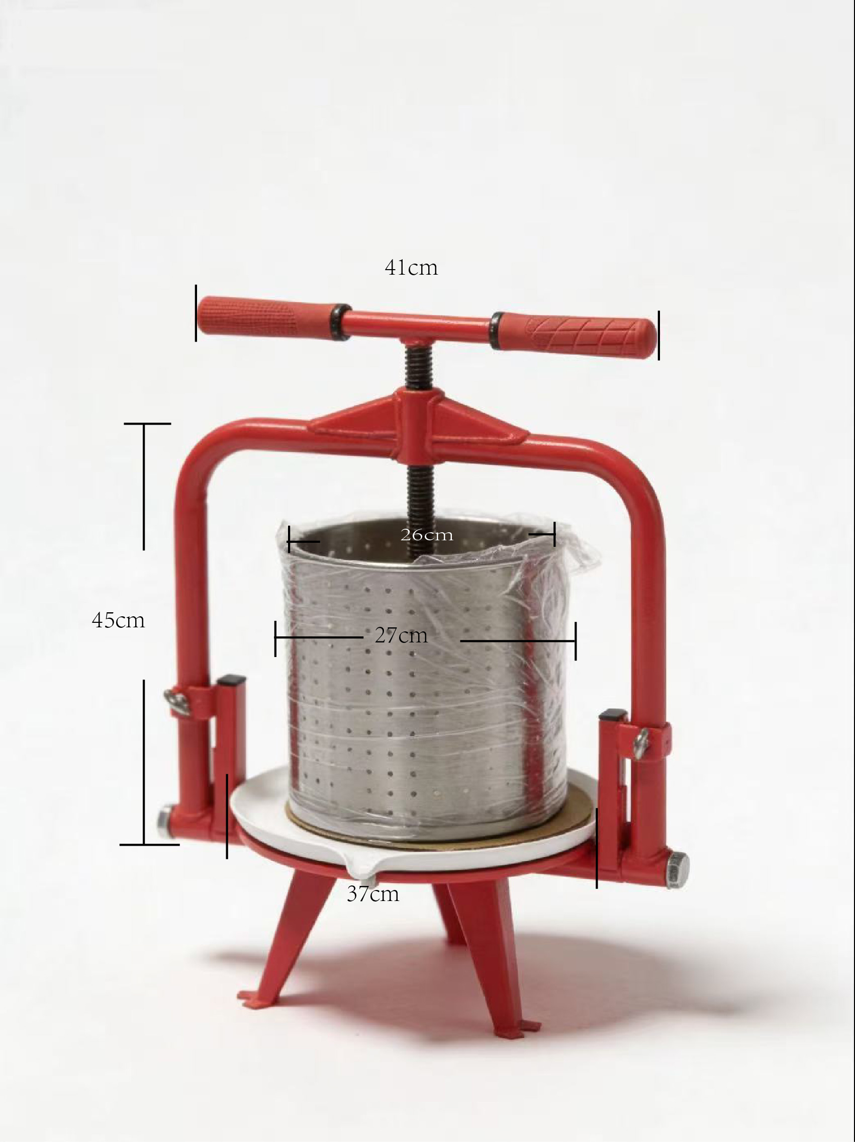 Stainless steel large manual juicer